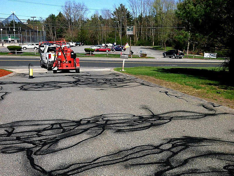 Pin Point Line Striping & Marking - NH Asphalt Crack Sealing
